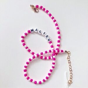 🍒 5/$25 🍒 Handmade Beaded Choker Necklace | Malibu | H13